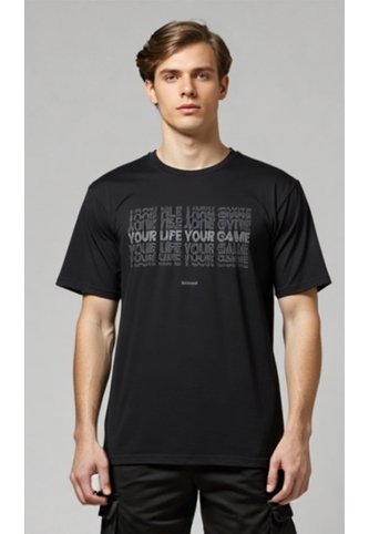 T-Shirt Para Hombre Negro Marca L&H Ref. 4K119004 L&H