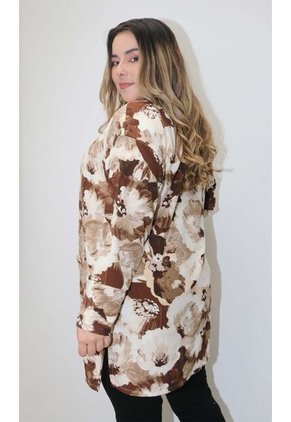 Chilango Para Mujer. Manga Larga Cafe Marca L&H