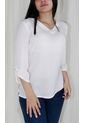 Blusa Para Mujer Manga 3/4 Blanco Marca L&H de L&H