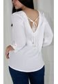 Blusa Para Mujer Manga 3/4 Blanco Marca L&H de L&H