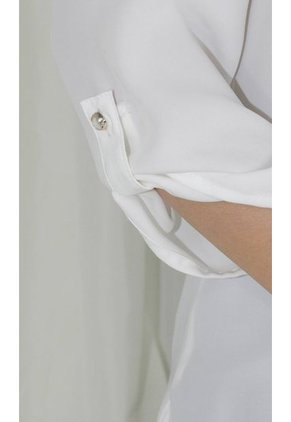 Blusa Para Mujer Manga 3/4 Blanco Marca L&H