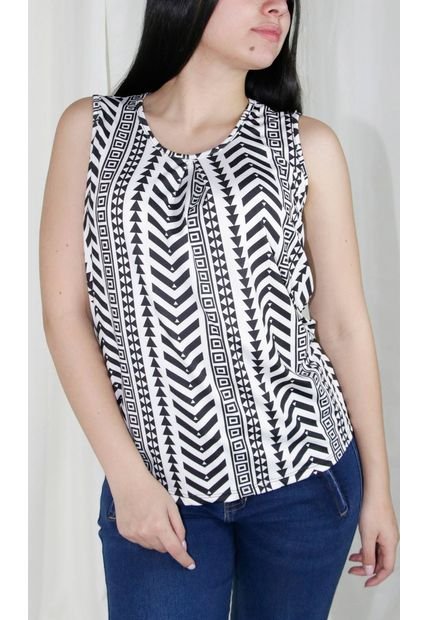 Camiseta Para Mujer Manga Sisa Negro Marca L&H