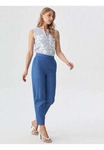 Pantalon Para Mujer Azul Indigo Marca L&H Ref. 3K407042 L&H