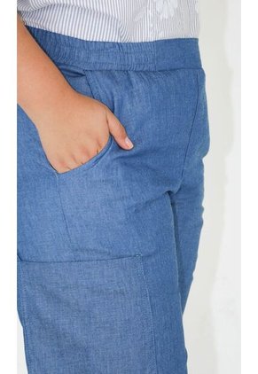 Pantalon Para Mujer Azul Indigo Marca L&H Ref. 3K407042