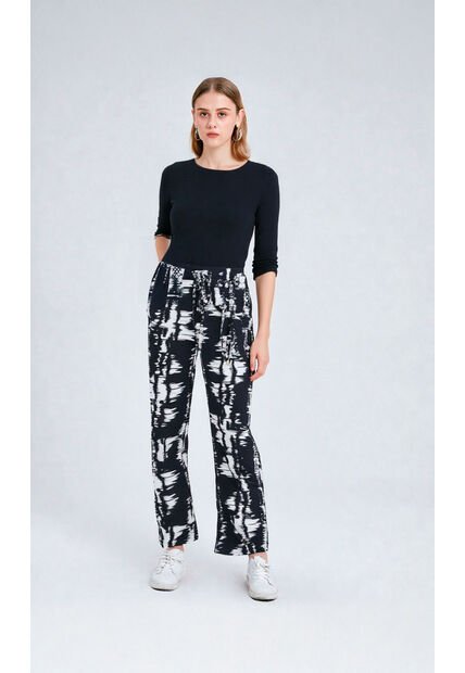 Pantalon Para Mujer Negro Marca L&H Ref. 2J407072