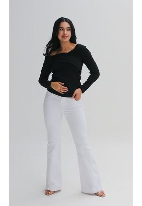 Jean Para Mujer Blanco Marca L&H Ref. 1Ac407780