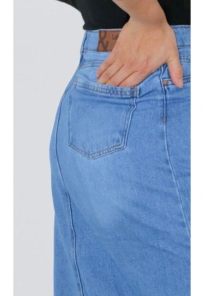 Falda Para Mujer Azul Marca L&H Ref. 1Ab414002