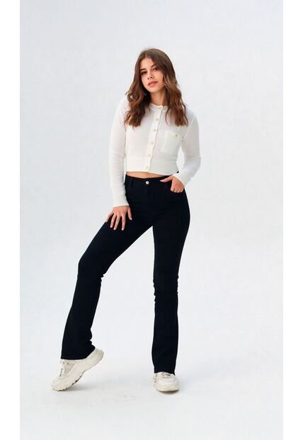 Jean Para Mujer Negro Marca L&H Ref. 1Ac407781