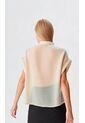 Blusa Para Mujer Manga Corta Beige Marca L&H Ref. 8E412049 de L&H