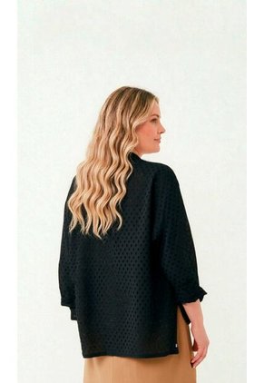 Blusa Para Mujer. Manga 3/4 Negro Marca L&H Ref. 1F612242