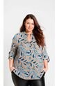 Blusa Para Mujer. Manga 3/4 Azul Marca L&H Ref. 5P612106 de L&H