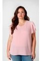 Blusa Para Mujer. Manga Corta Rosado Marca L&H Ref. 1F612239 de L&H