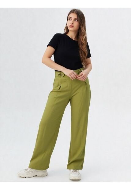 Pantalon Para Mujer Verde Marca L&H