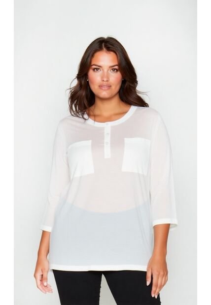 Blusa Para Mujer. Manga 3/4 Crudo Marca L&H Ref. 1F612243