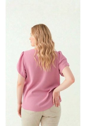 Blusa Para Mujer. Manga Corta Rosado Marca L&H Ref. 1F612239