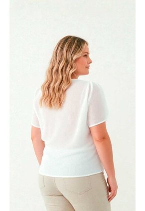Blusa Para Mujer. Manga Corta Beige Marca L&H Ref. 1F612239