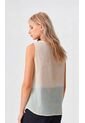 Blusa Para Mujer Manga Sisa Beige Marca L&H Ref. 1F412726 de L&H