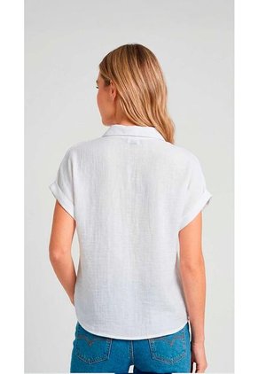 Blusa Para Mujer Manga Corta Blanco Marca L&H Ref. 8E412049