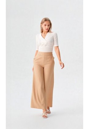 Pantalon Para Mujer Beige Marca L&H Ref. 1F407245