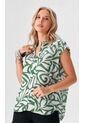 Blusa Para Mujer Manga Corta Verde Marca L&H Ref. 1F412724 de L&H