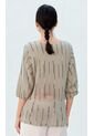 Blusa Para Mujer Manga 3/4 Azul Marca L&H Ref. 1F412727 de L&H