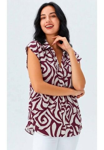 Blusa Para Mujer Manga Corta Rosado Marca L&H Ref. 1F412724 L&H