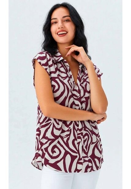 Blusa Para Mujer Manga Corta Rosado Marca L&H Ref. 1F412724