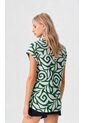 Blusa Para Mujer Manga Corta Verde Marca L&H Ref. 1F412724 de L&H