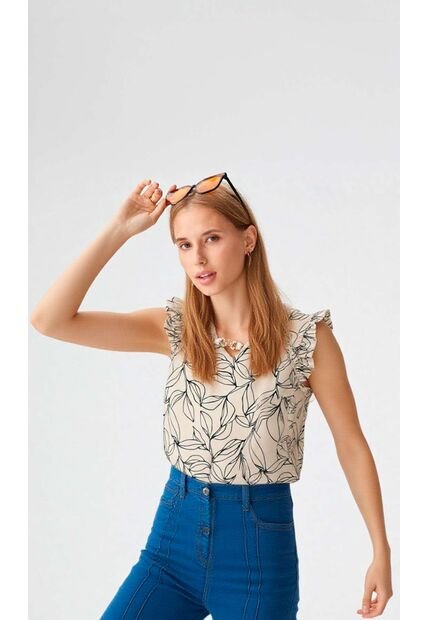 Blusa Para Mujer Manga Sisa Verde Marca L&H Ref. 1F412728