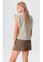 Blusa Para Mujer Manga Sisa Beige Marca L&H Ref. 2Bv412005 de L&H