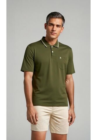 Polo Para Hombre Verde Marca L&H Ref. 4Q109191 L&H