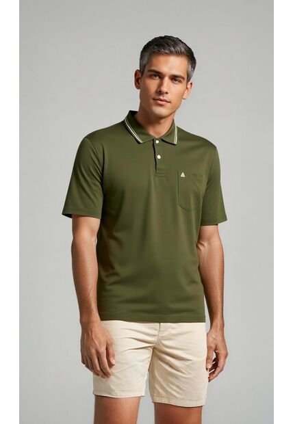 Polo Para Hombre Verde Marca L&H Ref. 4Q109191