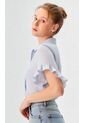 Blusa Para Mujer Manga Corta Azul Marca L&H Ref. 1F412676 de L&H
