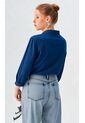 Blusa Para Mujer Manga 3/4 Azul Indigo Marca L&H Ref. 3K412145 de L&H