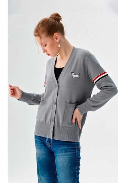 Saco Para Mujer Gris Claro Marca L&H Ref. 2Tk433003