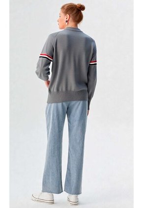 Saco Para Mujer Gris Claro Marca L&H Ref. 2Tk433003