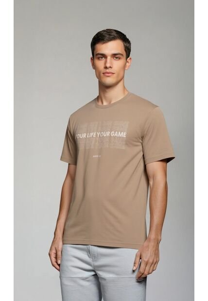 T-Shirt Para Hombre Beige Marca L&H Ref. 4K119004