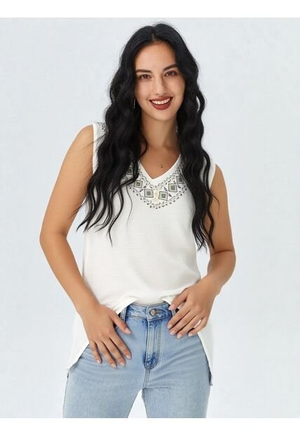 Blusa Para Mujer Manga Sisa Verde Marca L&H Ref. 1F412671