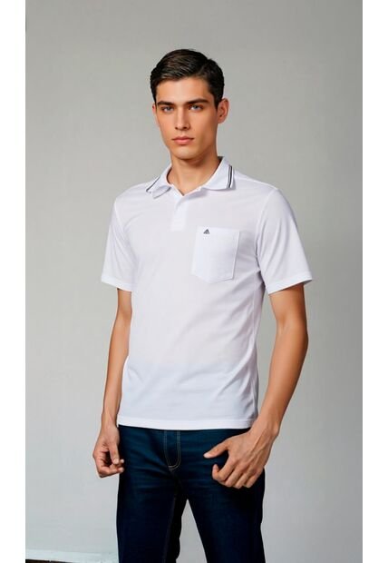 Polo Para Hombre Blanco Marca L&H Ref. 4Q109191