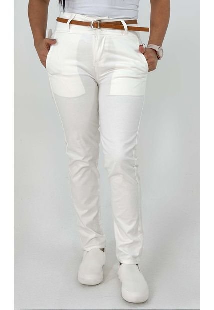Pantalon Para Mujer Beige Marca L&H