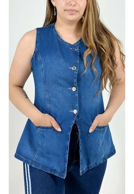 Chaleco Para Mujer Azul Marca L&H