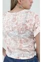 Blusa Para Mujer Manga Corta Rosado Marca L&H de L&H