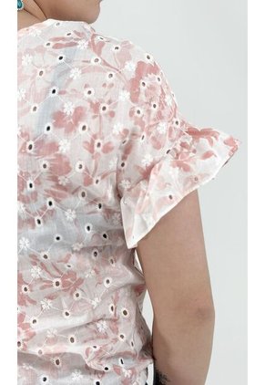 Blusa Para Mujer Manga Corta Rosado Marca L&H