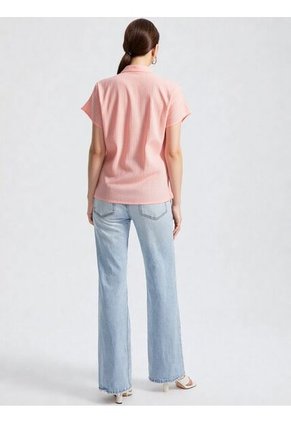 Blusa Para Mujer Manga Corta Rosado Marca L&H Ref. 1F412688