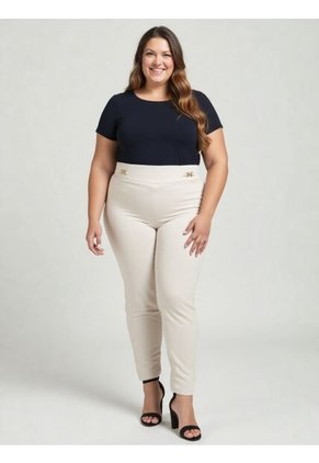 Pantalon Para Mujer. Beige Marca L&H