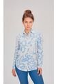 Blusa Para Mujer Manga Larga Azul Marca L&H Ref. 1F412691 de L&H