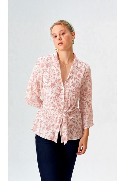 Blusa Para Mujer Manga 3/4 Rosado Marca L&H Ref. 1F412717