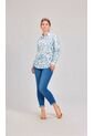 Blusa Para Mujer Manga Larga Azul Marca L&H Ref. 1F412691 de L&H