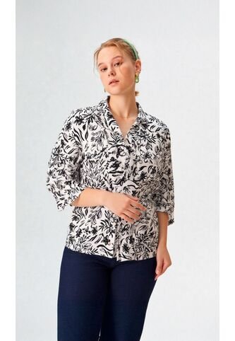 Blusa Para Mujer Manga 3/4 Negro Marca L&H Ref. 1F412717 L&H