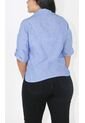 Blusa Para Mujer Manga Corta Azul Marca L&H Ref. 2J412265 de L&H